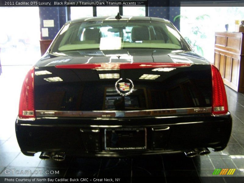 Black Raven / Titanium/Dark Titanium Accents 2011 Cadillac DTS Luxury