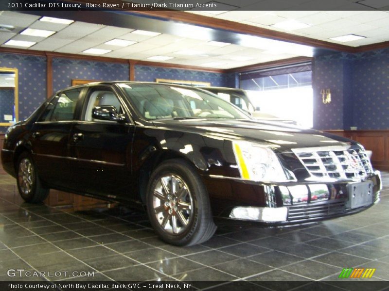 Black Raven / Titanium/Dark Titanium Accents 2011 Cadillac DTS Luxury