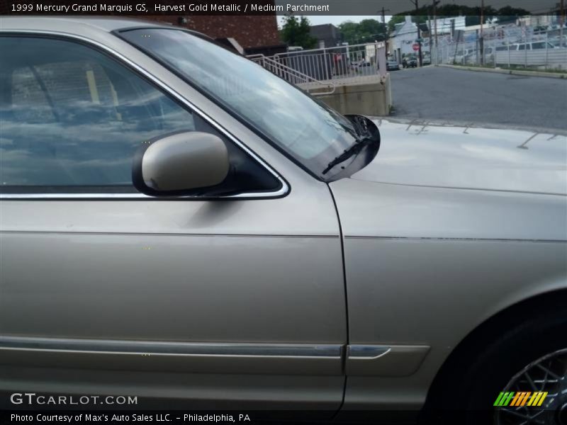 Harvest Gold Metallic / Medium Parchment 1999 Mercury Grand Marquis GS