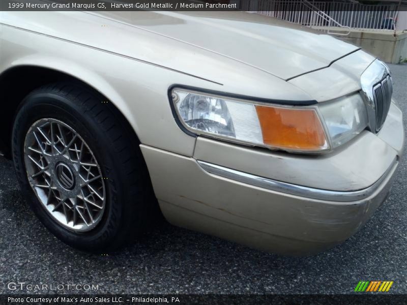 Harvest Gold Metallic / Medium Parchment 1999 Mercury Grand Marquis GS