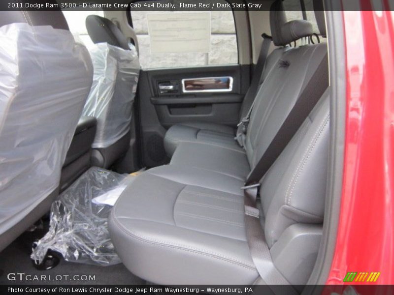 Flame Red / Dark Slate Gray 2011 Dodge Ram 3500 HD Laramie Crew Cab 4x4 Dually