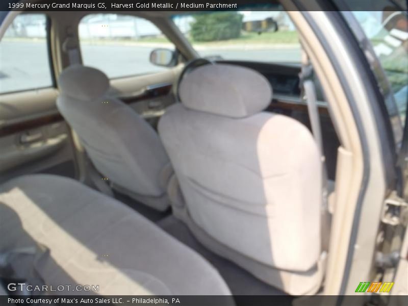 Harvest Gold Metallic / Medium Parchment 1999 Mercury Grand Marquis GS