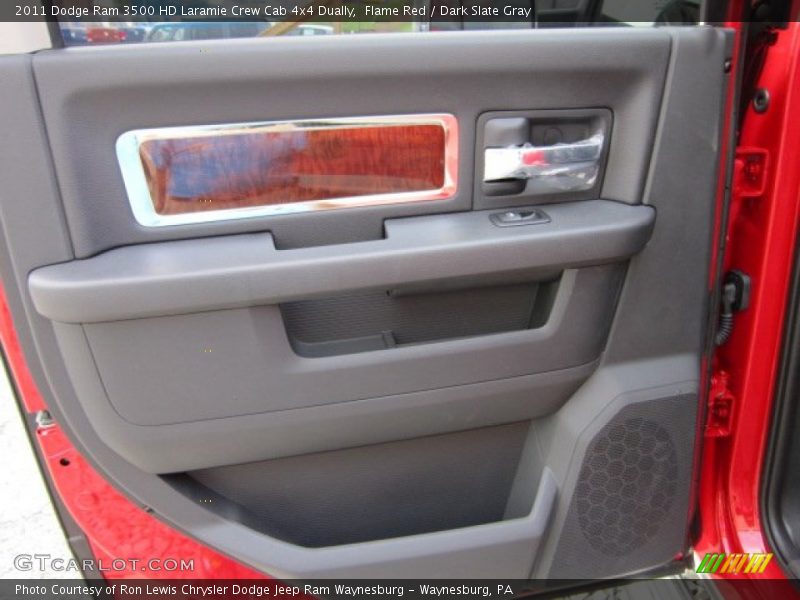 Flame Red / Dark Slate Gray 2011 Dodge Ram 3500 HD Laramie Crew Cab 4x4 Dually