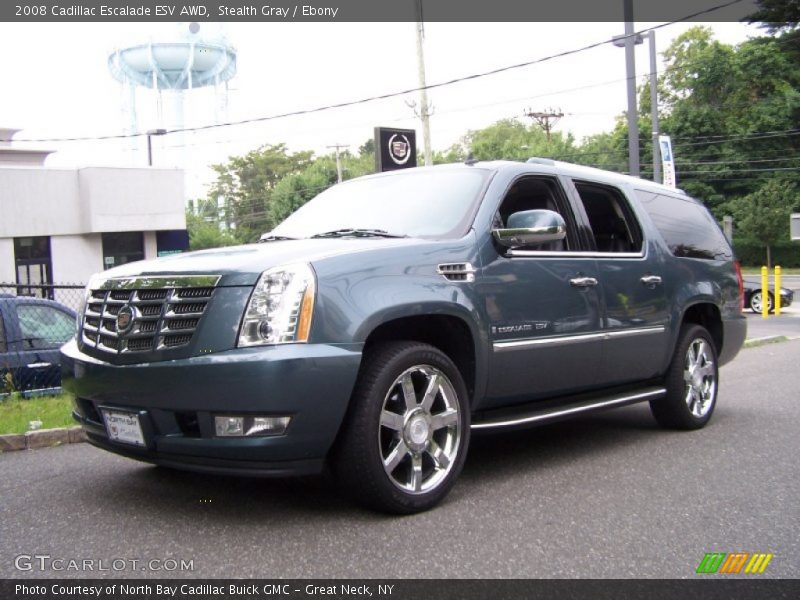 Stealth Gray / Ebony 2008 Cadillac Escalade ESV AWD