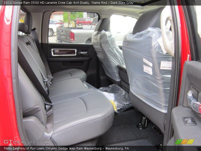 Flame Red / Dark Slate Gray 2011 Dodge Ram 3500 HD Laramie Crew Cab 4x4 Dually