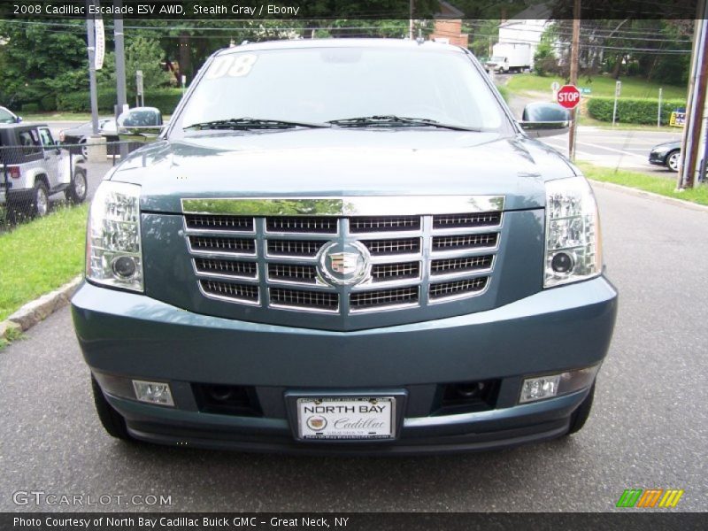 Stealth Gray / Ebony 2008 Cadillac Escalade ESV AWD