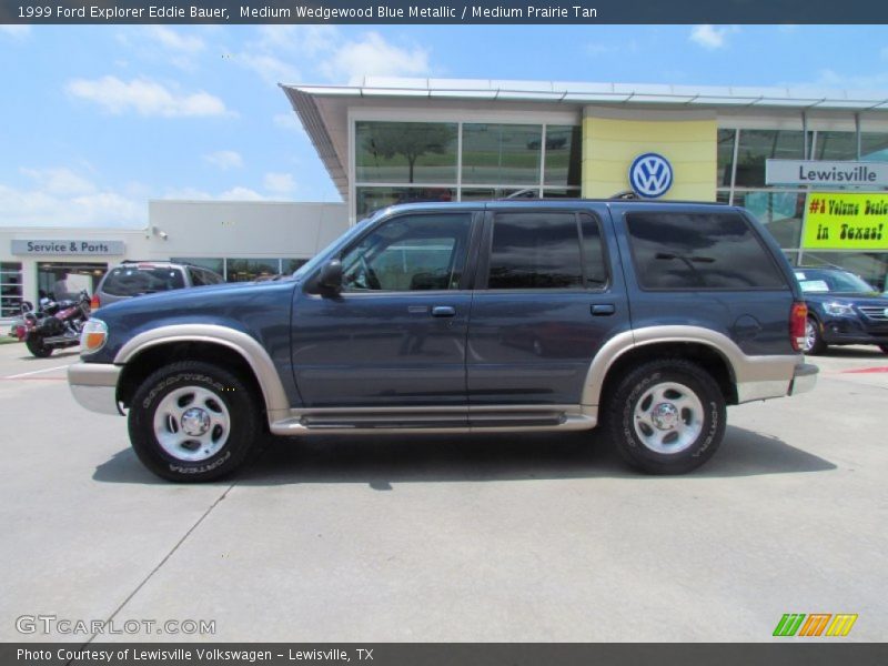 Medium Wedgewood Blue Metallic / Medium Prairie Tan 1999 Ford Explorer Eddie Bauer