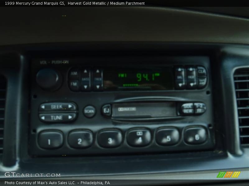 Harvest Gold Metallic / Medium Parchment 1999 Mercury Grand Marquis GS