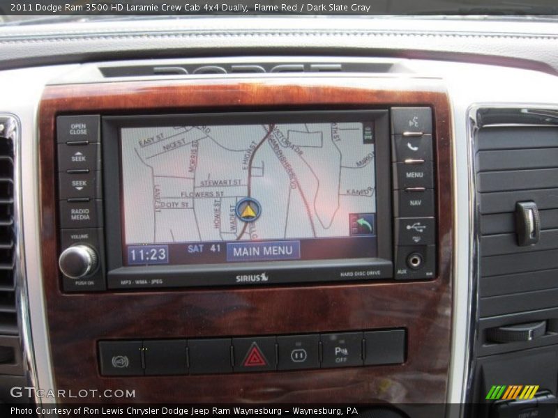 Flame Red / Dark Slate Gray 2011 Dodge Ram 3500 HD Laramie Crew Cab 4x4 Dually