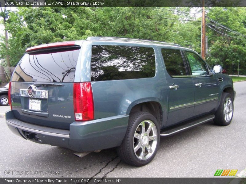 Stealth Gray / Ebony 2008 Cadillac Escalade ESV AWD