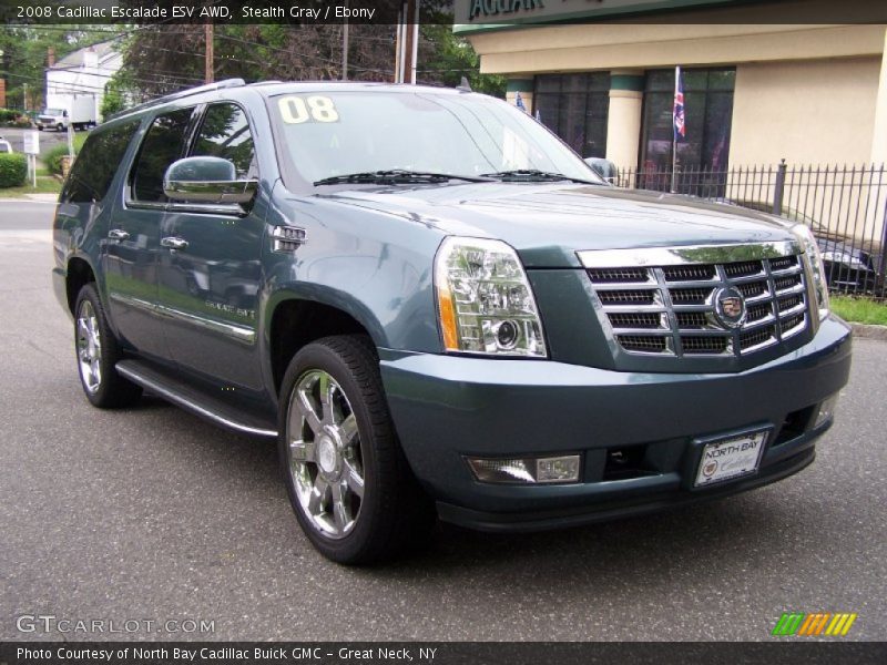 Stealth Gray / Ebony 2008 Cadillac Escalade ESV AWD