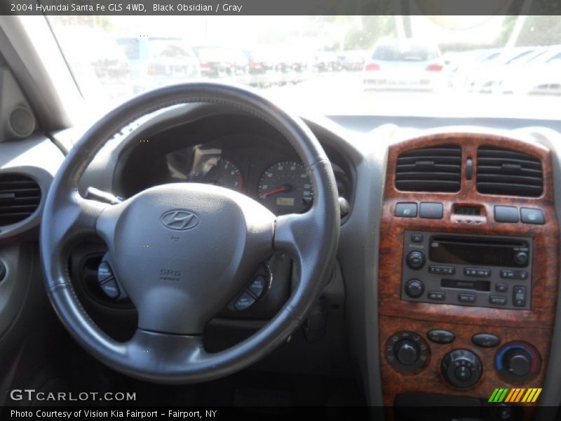 Black Obsidian / Gray 2004 Hyundai Santa Fe GLS 4WD