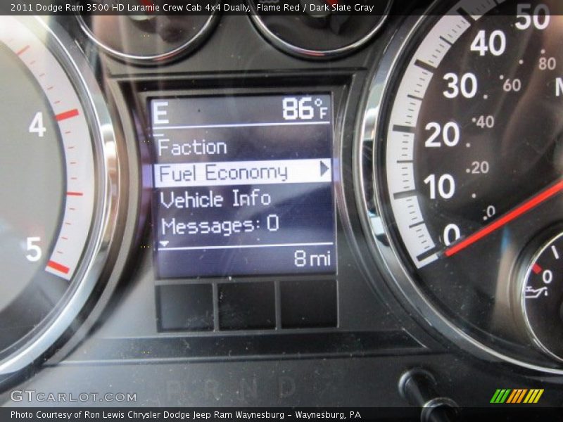Flame Red / Dark Slate Gray 2011 Dodge Ram 3500 HD Laramie Crew Cab 4x4 Dually