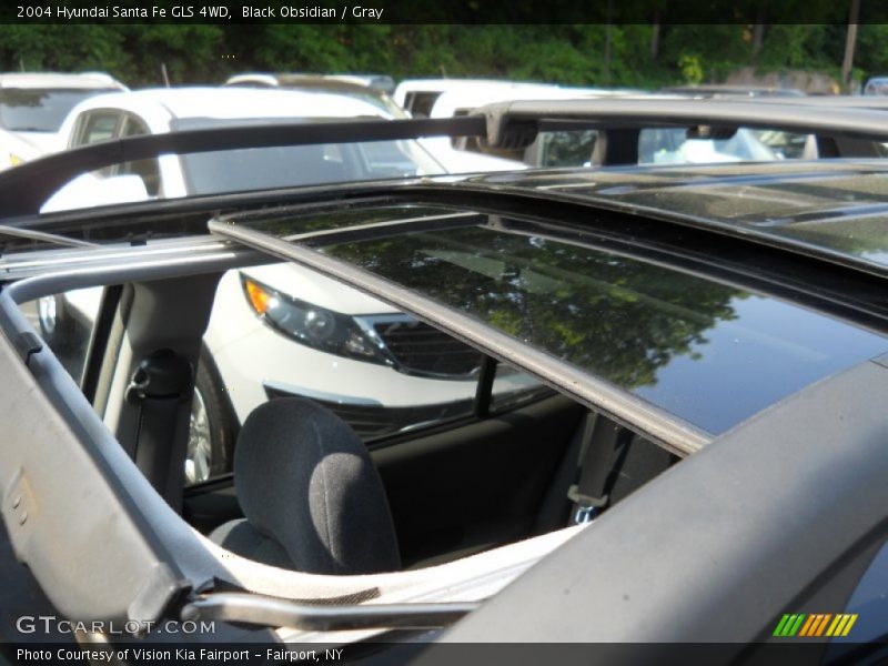 Black Obsidian / Gray 2004 Hyundai Santa Fe GLS 4WD