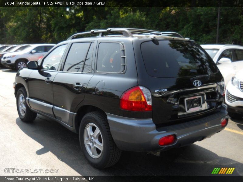 Black Obsidian / Gray 2004 Hyundai Santa Fe GLS 4WD