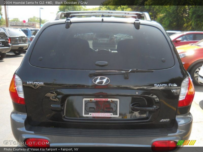 Black Obsidian / Gray 2004 Hyundai Santa Fe GLS 4WD