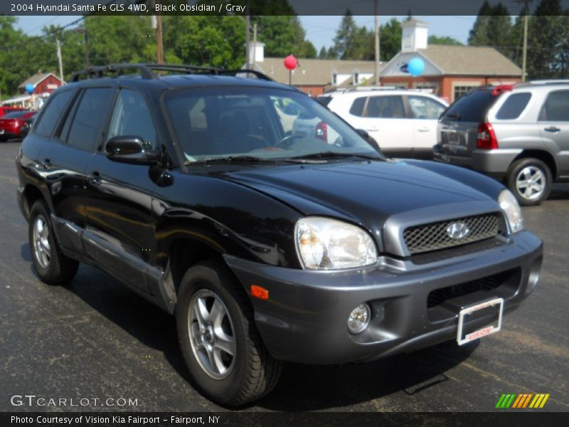 Black Obsidian / Gray 2004 Hyundai Santa Fe GLS 4WD