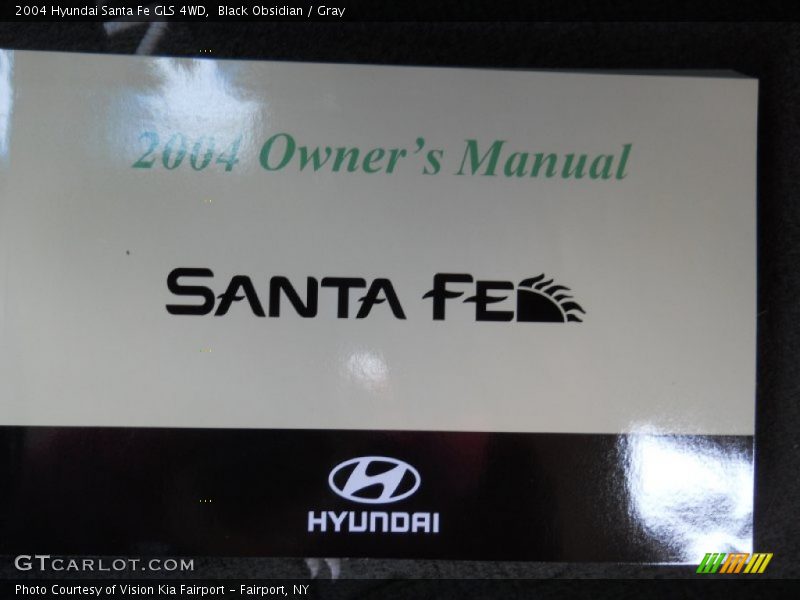 Black Obsidian / Gray 2004 Hyundai Santa Fe GLS 4WD
