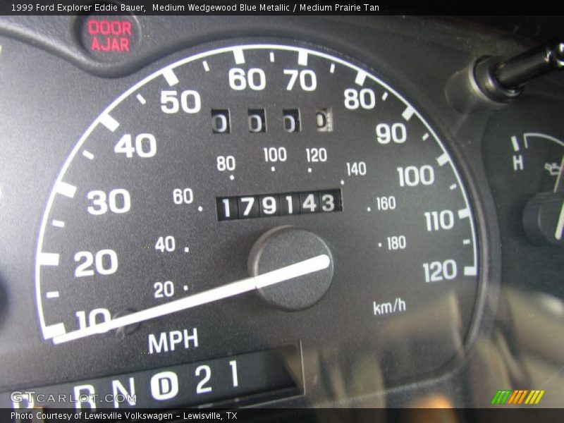 Medium Wedgewood Blue Metallic / Medium Prairie Tan 1999 Ford Explorer Eddie Bauer