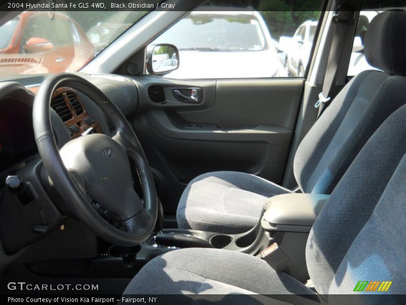 Black Obsidian / Gray 2004 Hyundai Santa Fe GLS 4WD