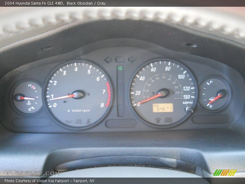 Black Obsidian / Gray 2004 Hyundai Santa Fe GLS 4WD