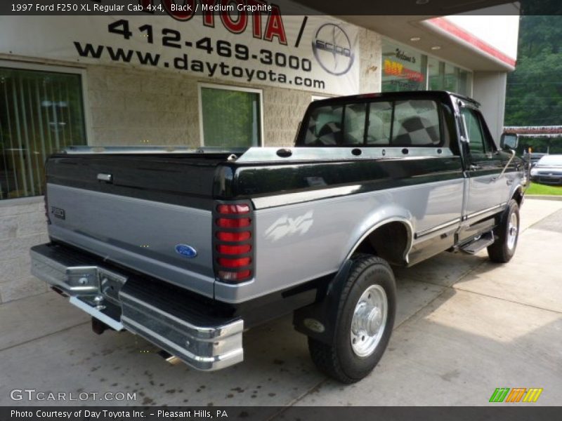 Black / Medium Graphite 1997 Ford F250 XL Regular Cab 4x4
