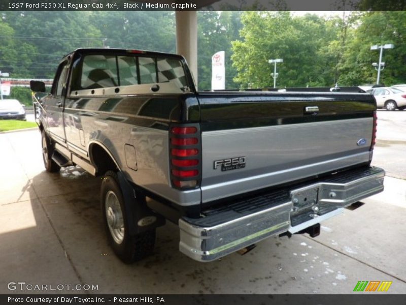 Black / Medium Graphite 1997 Ford F250 XL Regular Cab 4x4