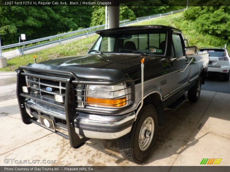 Black / Medium Graphite 1997 Ford F250 XL Regular Cab 4x4