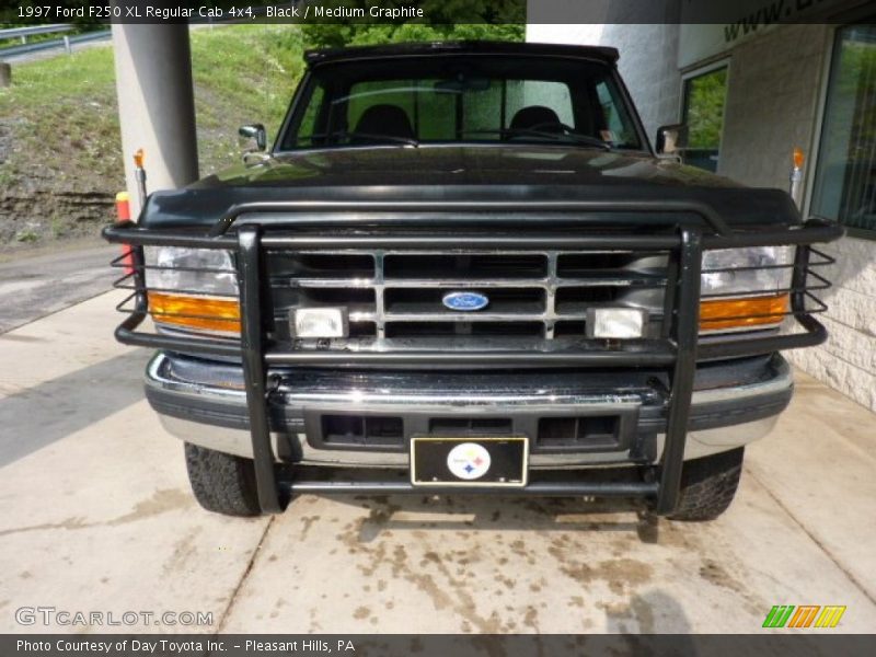 Black / Medium Graphite 1997 Ford F250 XL Regular Cab 4x4