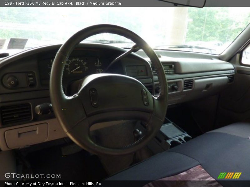 Black / Medium Graphite 1997 Ford F250 XL Regular Cab 4x4