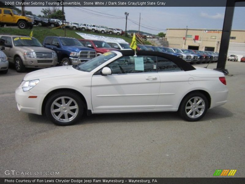 Stone White / Dark Slate Gray/Light Slate Gray 2008 Chrysler Sebring Touring Convertible