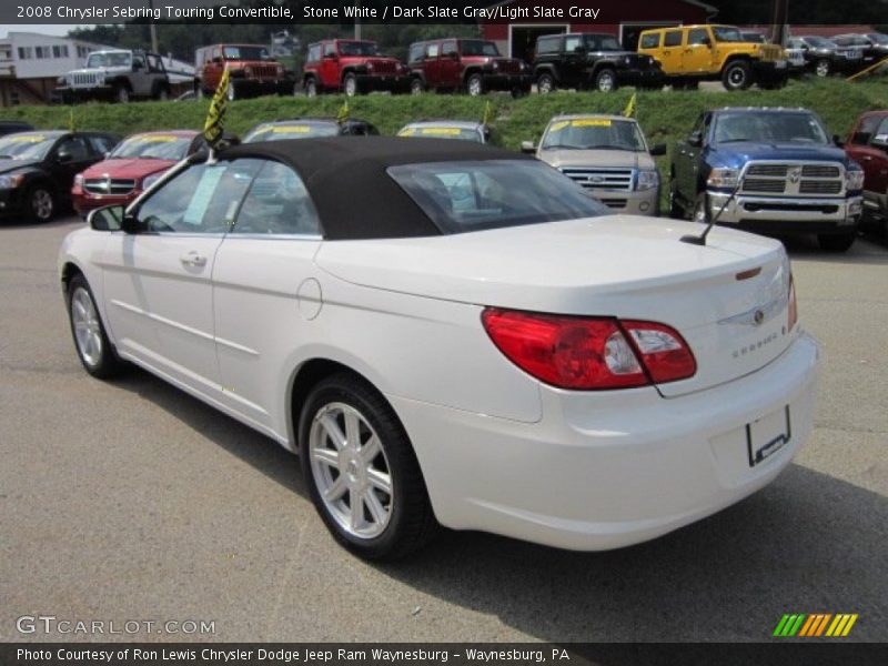 Stone White / Dark Slate Gray/Light Slate Gray 2008 Chrysler Sebring Touring Convertible