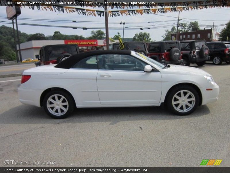 Stone White / Dark Slate Gray/Light Slate Gray 2008 Chrysler Sebring Touring Convertible