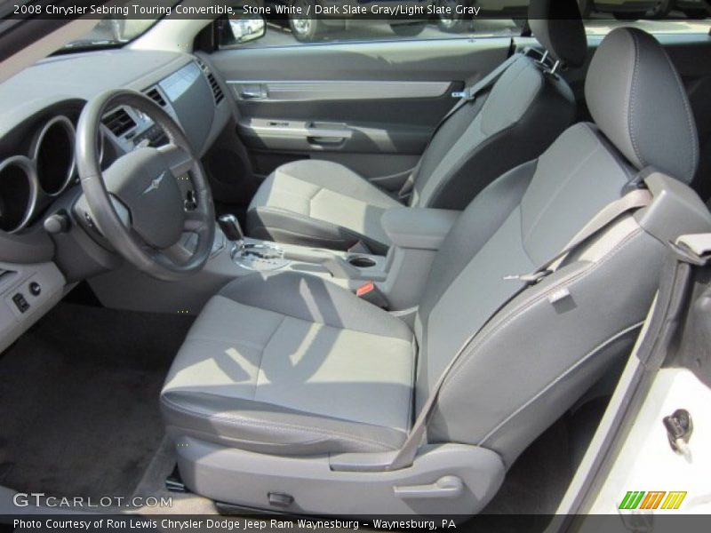  2008 Sebring Touring Convertible Dark Slate Gray/Light Slate Gray Interior