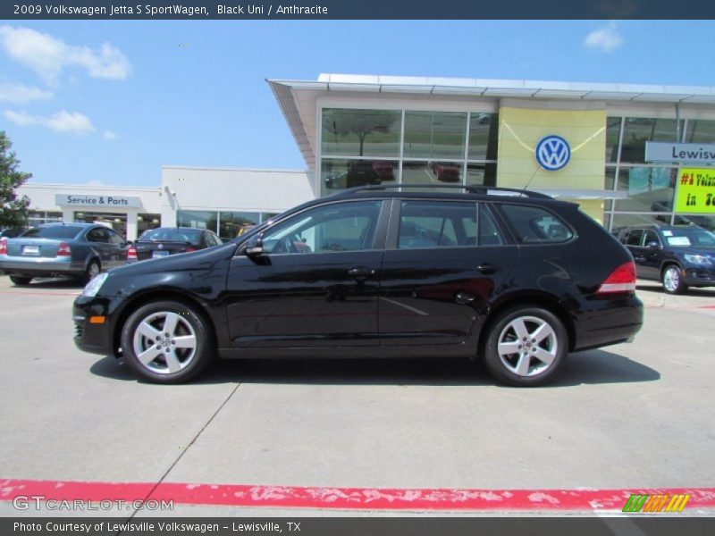 Black Uni / Anthracite 2009 Volkswagen Jetta S SportWagen