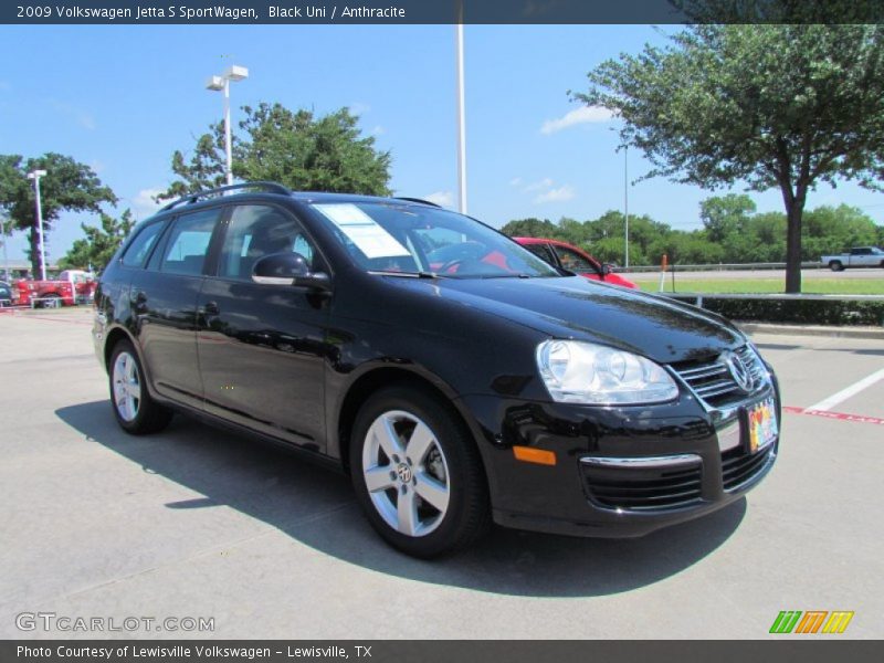 Black Uni / Anthracite 2009 Volkswagen Jetta S SportWagen