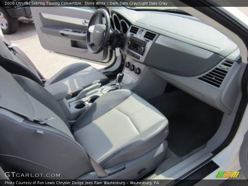 Stone White / Dark Slate Gray/Light Slate Gray 2008 Chrysler Sebring Touring Convertible