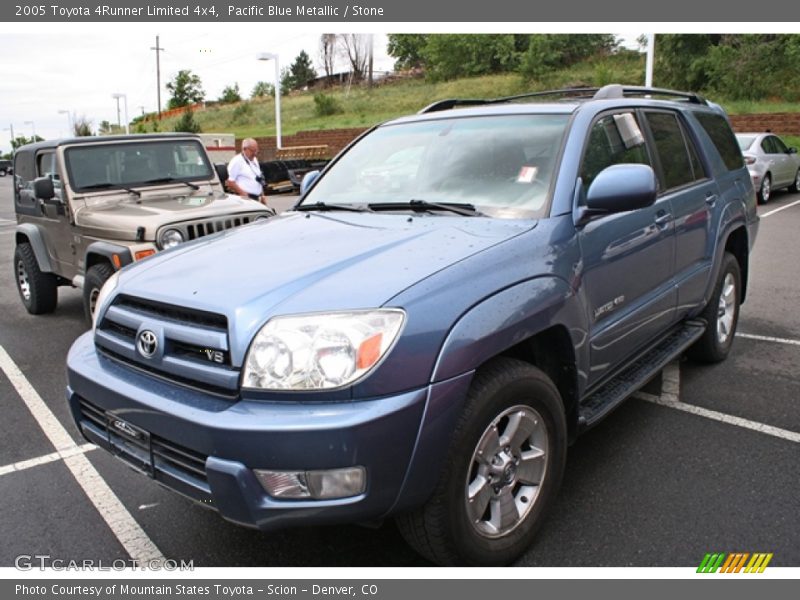 Pacific Blue Metallic / Stone 2005 Toyota 4Runner Limited 4x4