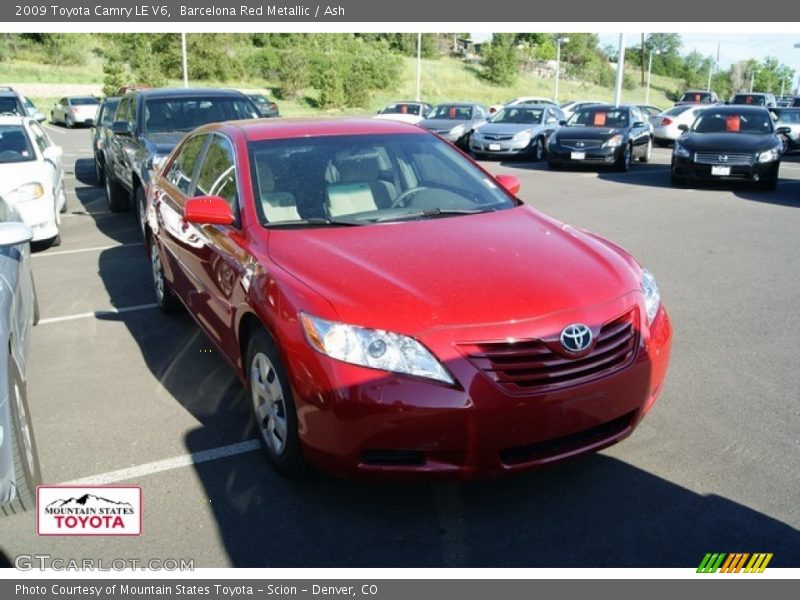 Barcelona Red Metallic / Ash 2009 Toyota Camry LE V6