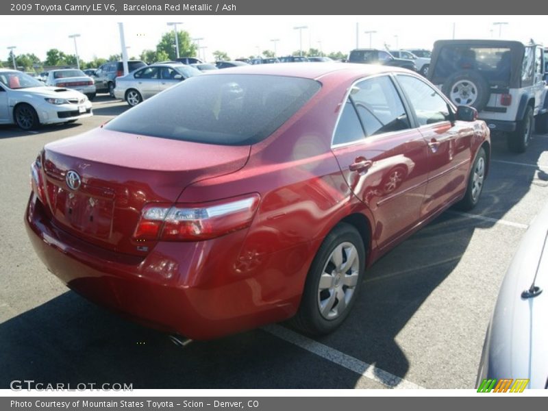 Barcelona Red Metallic / Ash 2009 Toyota Camry LE V6