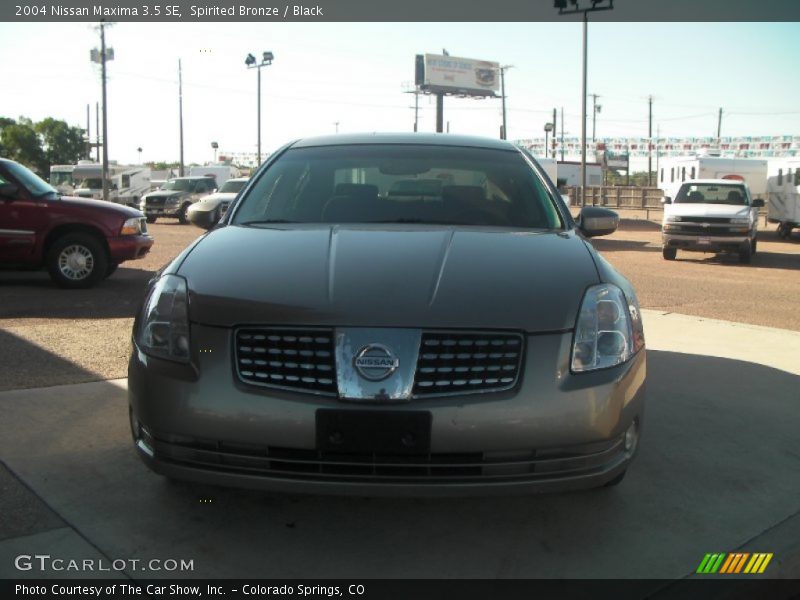 Spirited Bronze / Black 2004 Nissan Maxima 3.5 SE