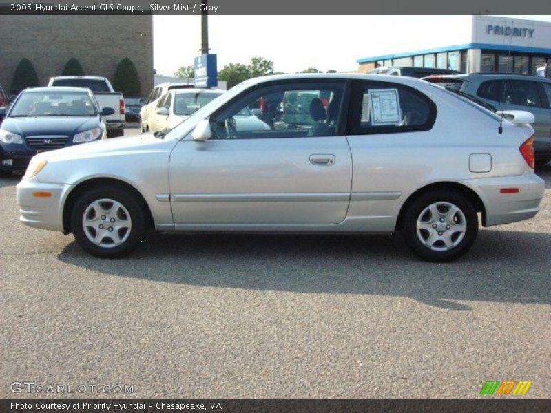 Silver Mist / Gray 2005 Hyundai Accent GLS Coupe