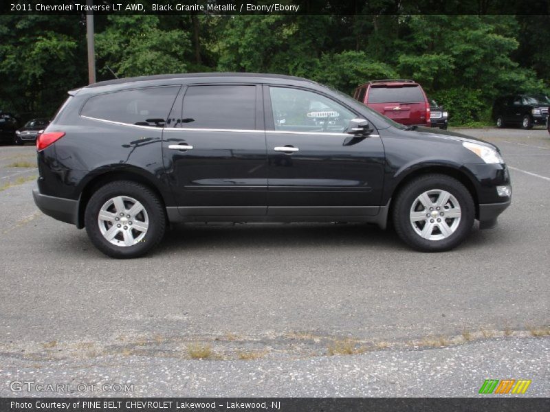 Black Granite Metallic / Ebony/Ebony 2011 Chevrolet Traverse LT AWD