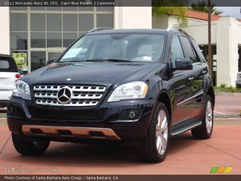 Capri Blue Metallic / Cashmere 2011 Mercedes-Benz ML 350