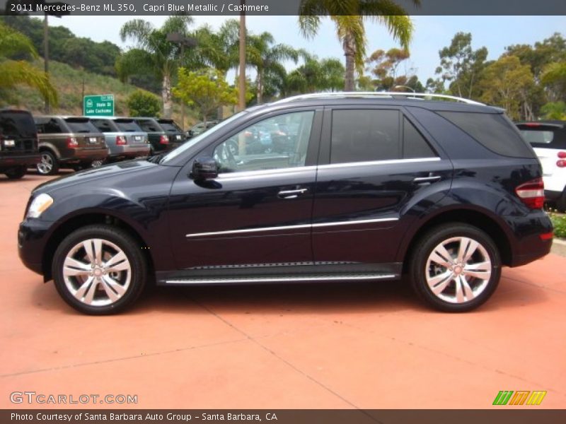 Capri Blue Metallic / Cashmere 2011 Mercedes-Benz ML 350