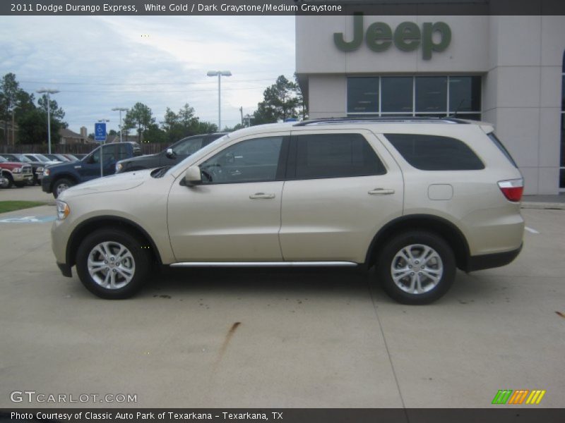 White Gold / Dark Graystone/Medium Graystone 2011 Dodge Durango Express