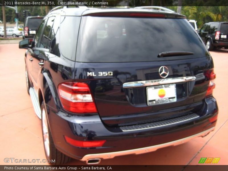 Capri Blue Metallic / Cashmere 2011 Mercedes-Benz ML 350