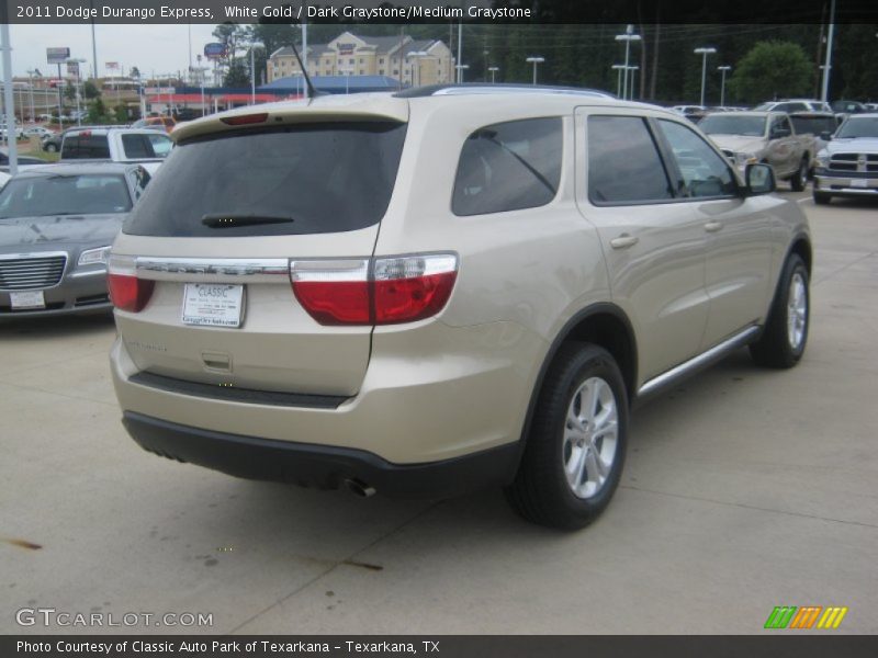 White Gold / Dark Graystone/Medium Graystone 2011 Dodge Durango Express