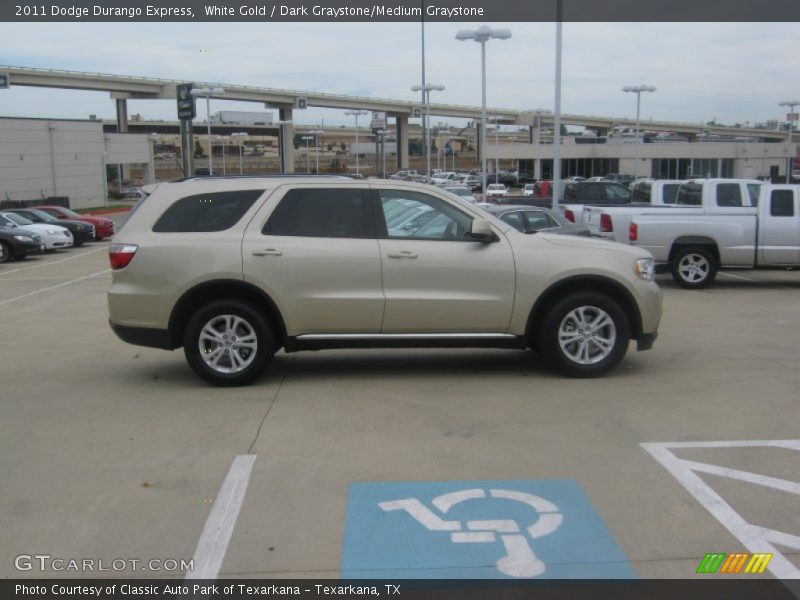 White Gold / Dark Graystone/Medium Graystone 2011 Dodge Durango Express