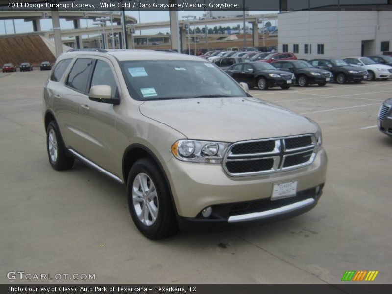 White Gold / Dark Graystone/Medium Graystone 2011 Dodge Durango Express